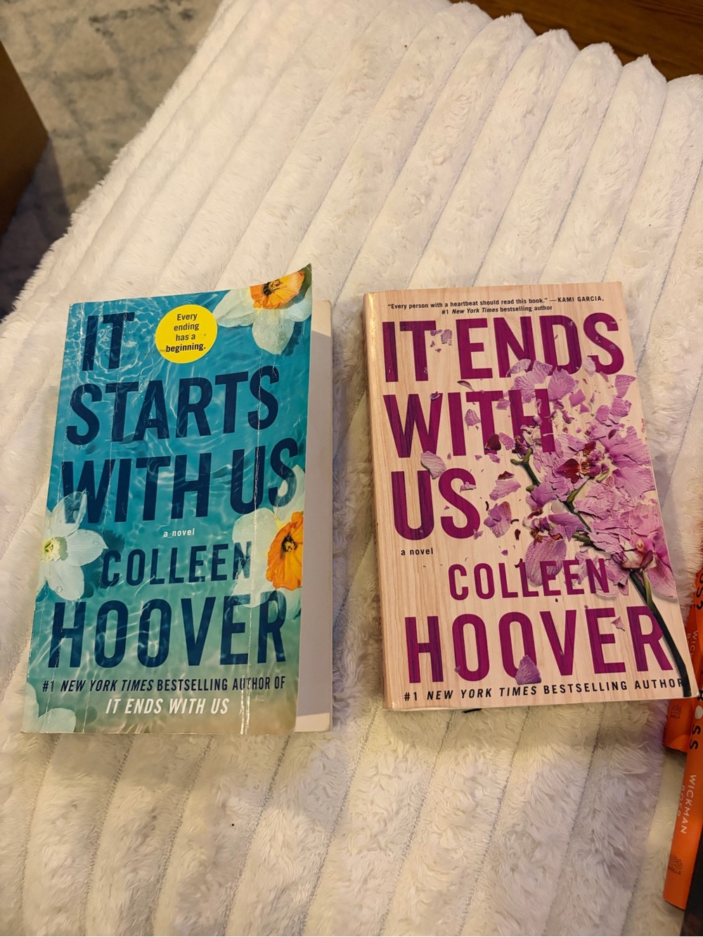 Colleen Hoover It Ends With Us + It Starts With Us Paperback Book Bundle